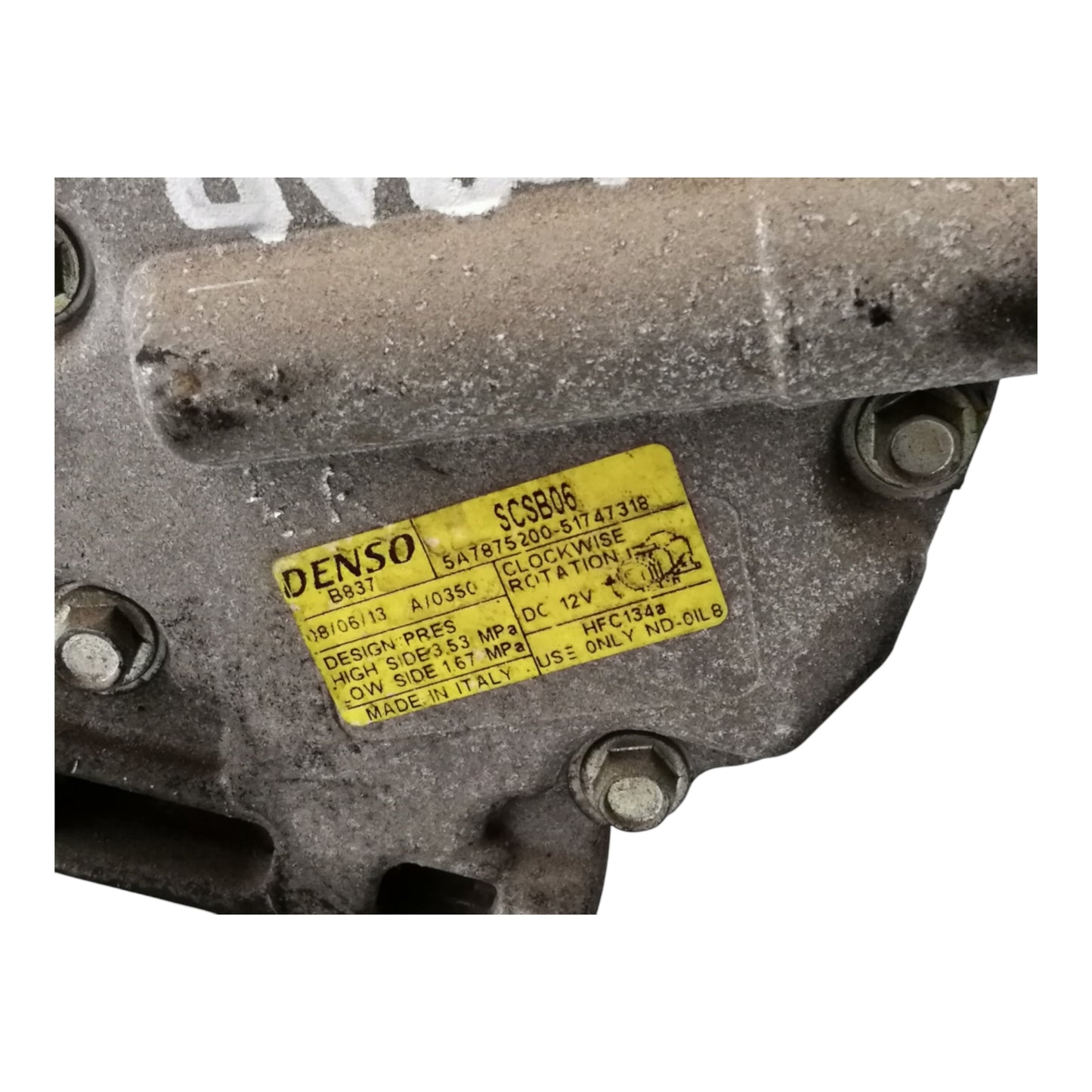 Compressore Aria Condizionata Ac FIAT 500 2 Serie/500 C Benzina GPL