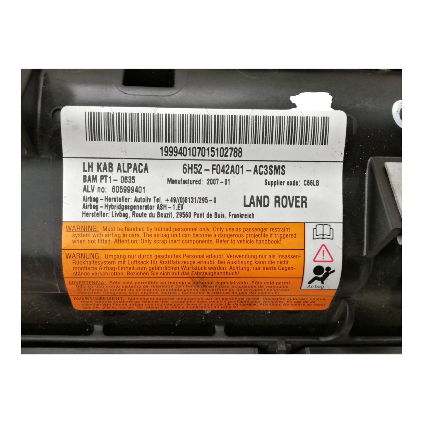 Airbag Ginocchia Guidatore Sinistro LAND ROVER FREELANDER 2 Serie