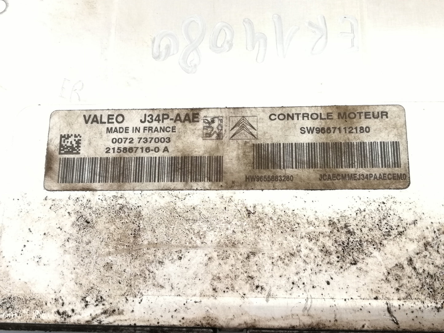 Centralina Iniezione PEUGEOT 206 + PLUS 1.1 Benzina Motore HFX