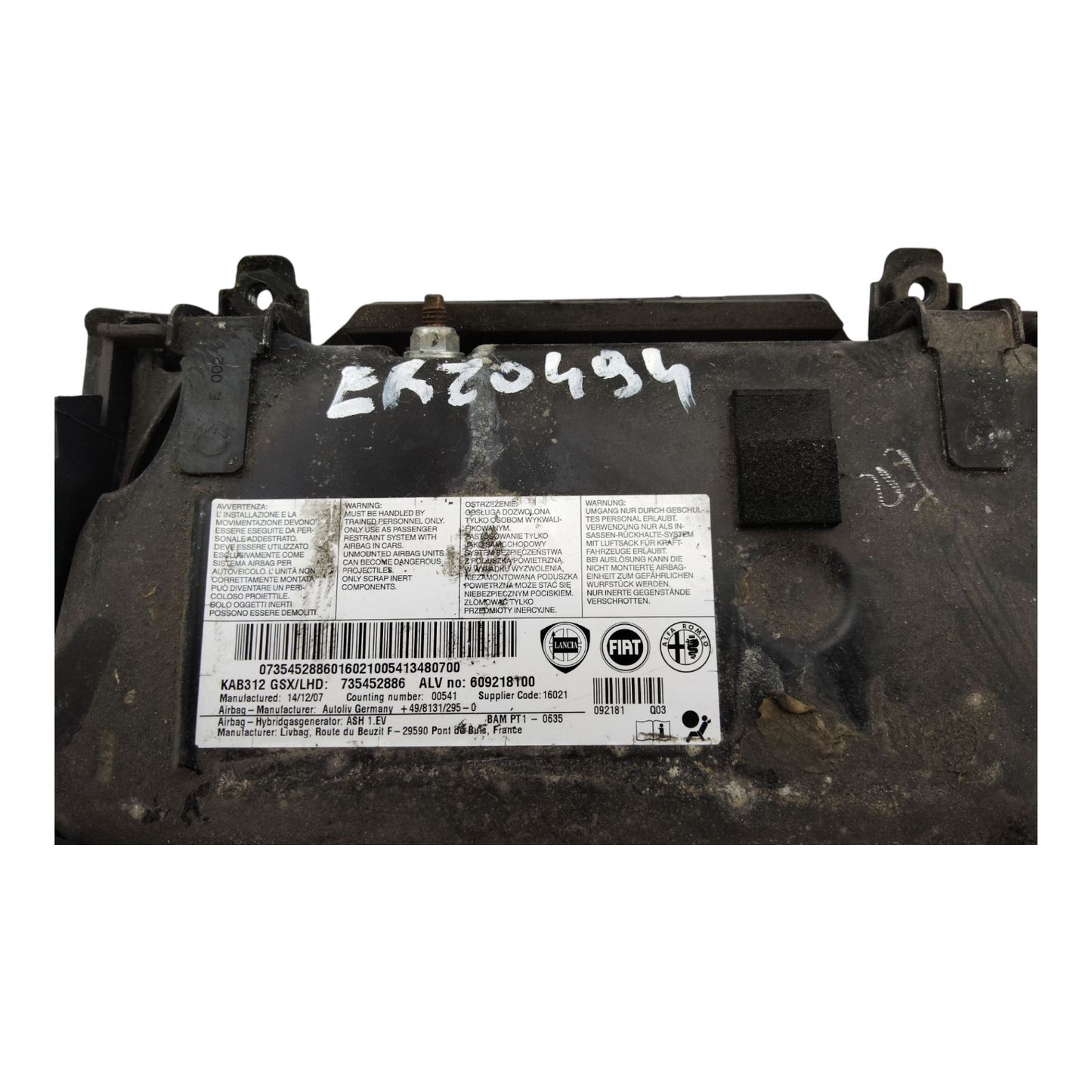 Airbag Ginocchia Guidatore Sinistro FIAT 500 2 Serie/500 C