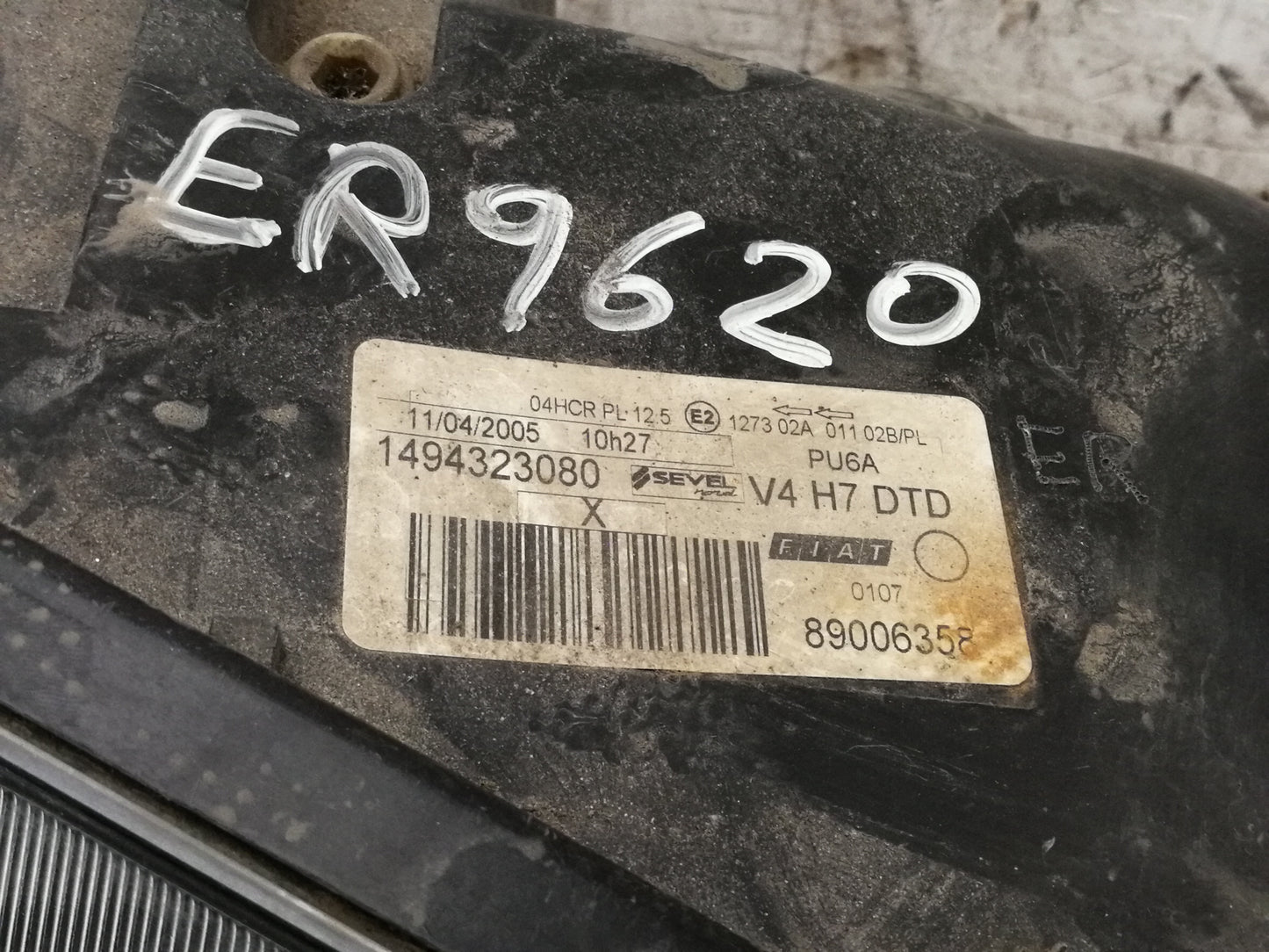 Faro Proiettore Anteriore Destro FIAT ULYSSE 2 Serie