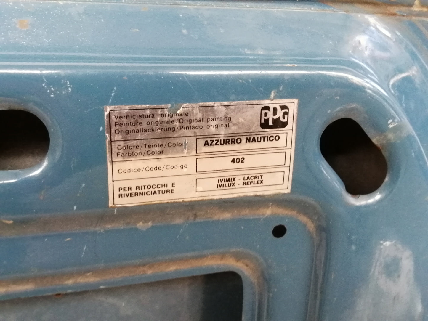 Portello Portellone Posteriore FIAT PANDA 1 Serie