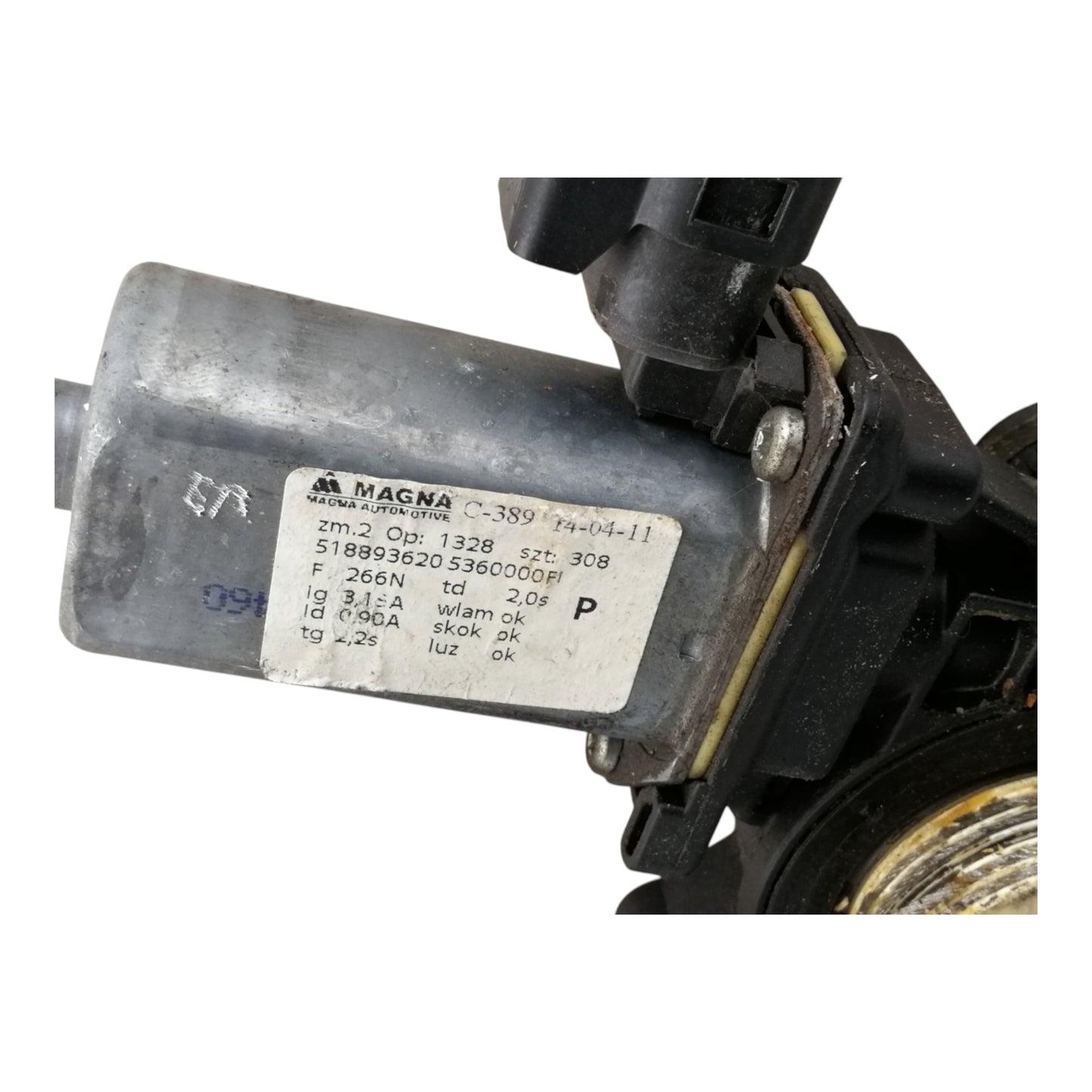 Alzacristallo Alzavetro Anteriore Destro FIAT 500 2 Serie/500 C