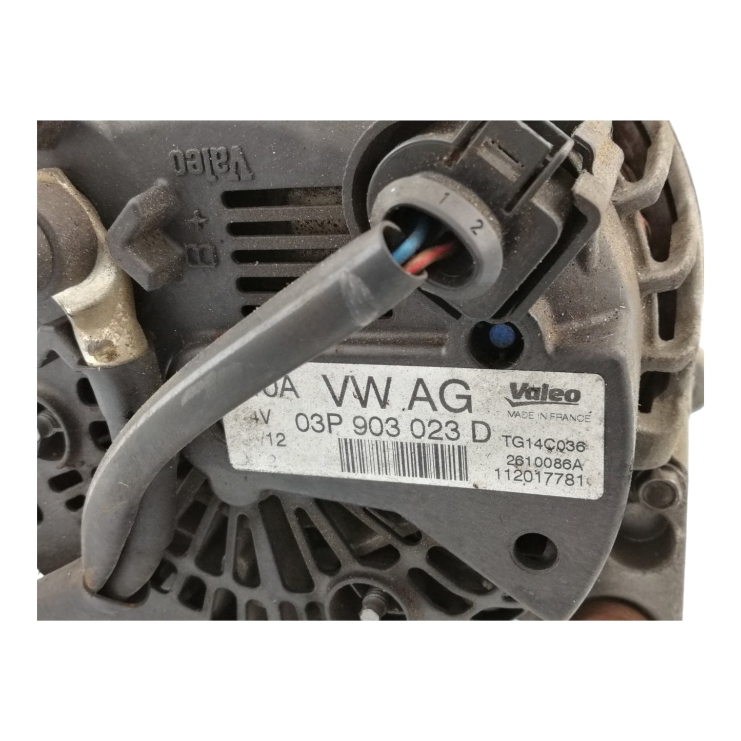 Alternatore VOLKSWAGEN POLO 6 VI 1.2 TDi Motore CFW