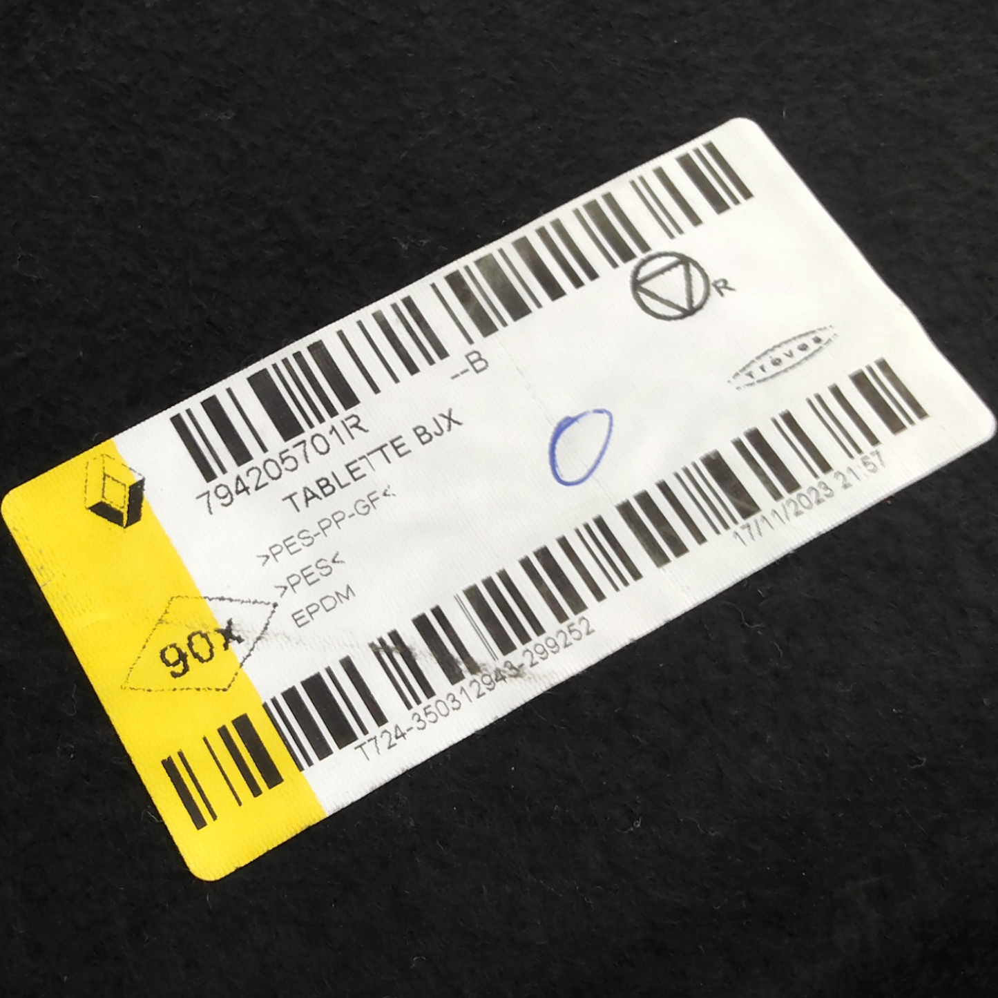 Cappelliera Ripiano Copertura Vano Bagagli DACIA SANDERO 3 Serie 5 Porte