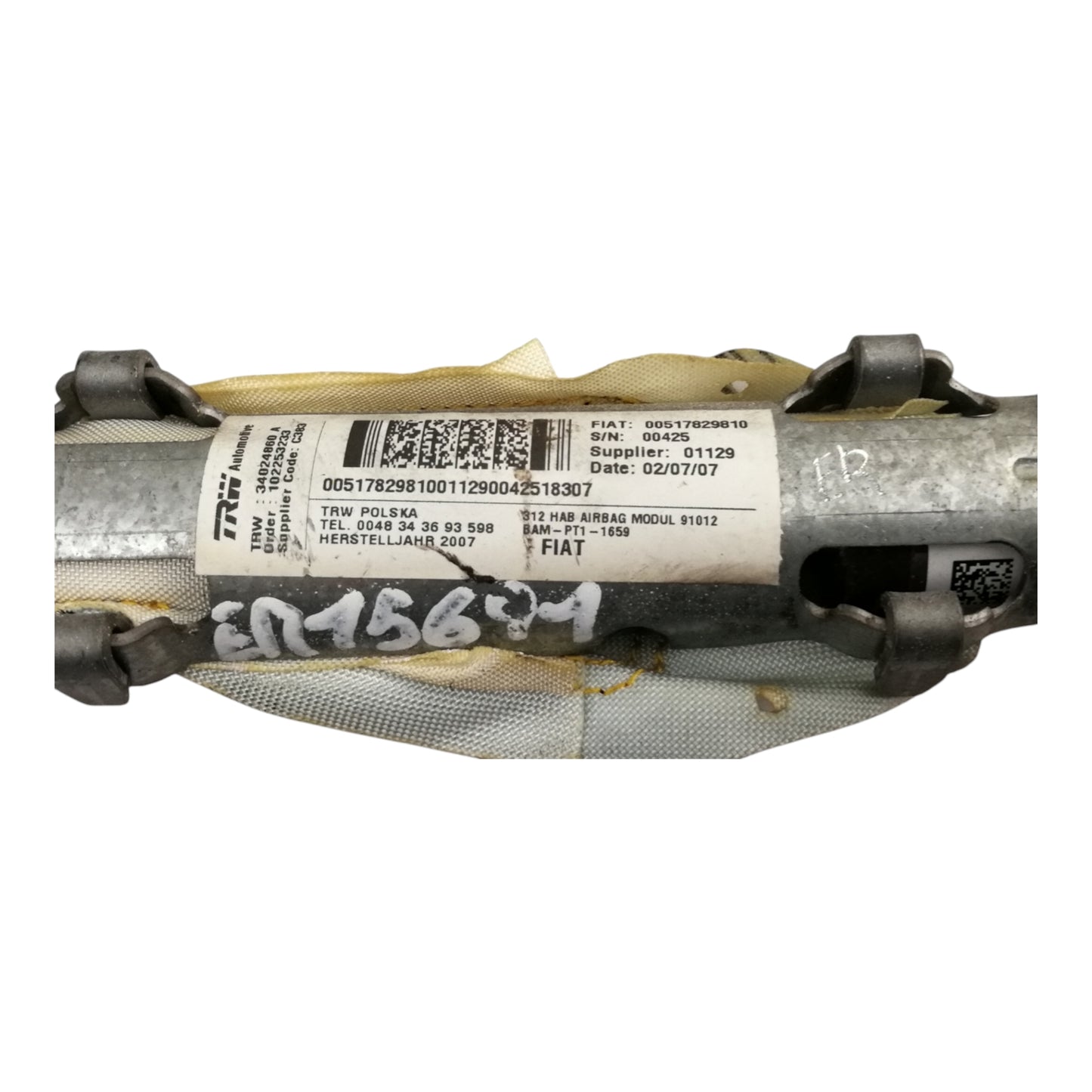 Airbag Tendina Sinistro FIAT 500 2 Serie/500 C