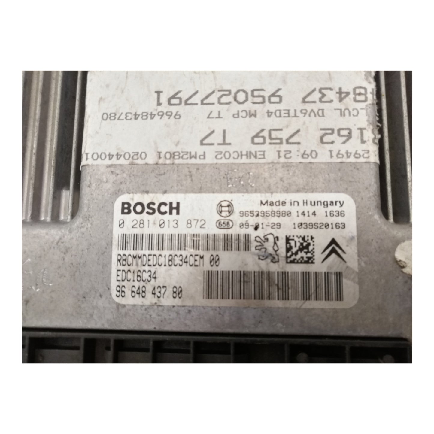 Centralina Iniezione PEUGEOT 308 1 Serie SW 1.6 HDi Motore 9HZ