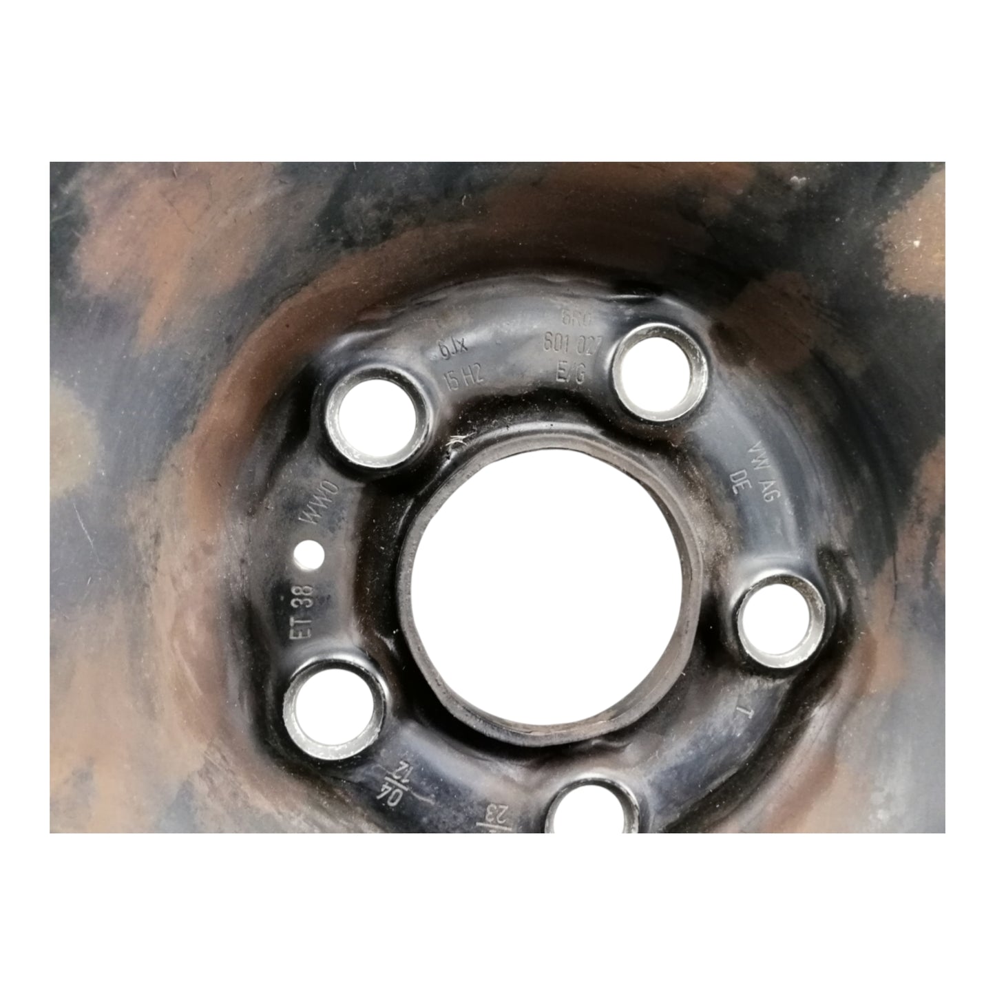Cerchio in Ferro Raggio 15 VOLKSWAGEN POLO 6 Serie 6JX15H2 ET38