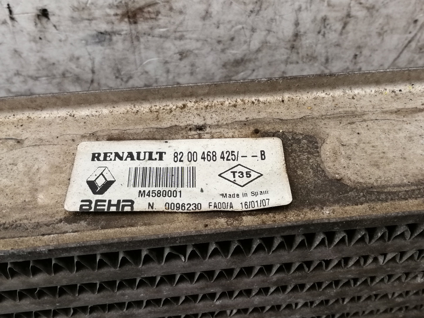 Intercooler Scambiatore Calore RENAULT MÉGANE 2 Serie 1.5 Diesel