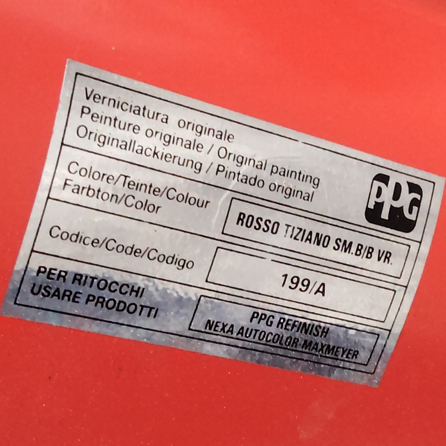 Portello Portellone Posteriore FIAT 600/SEICENTO