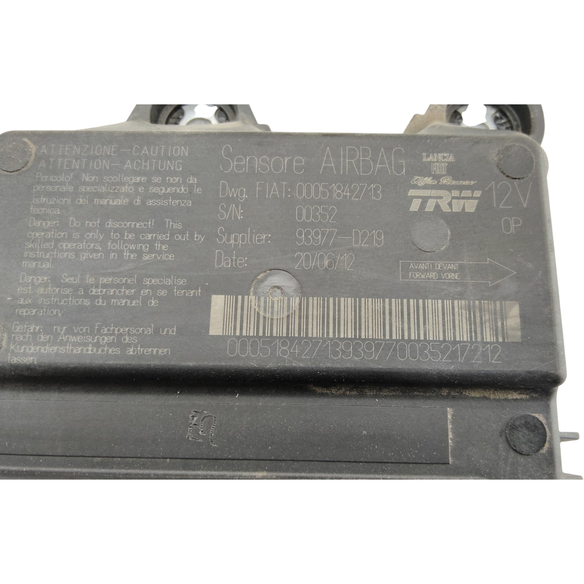 Centralina Airbag FIAT PANDA 3 Serie 312