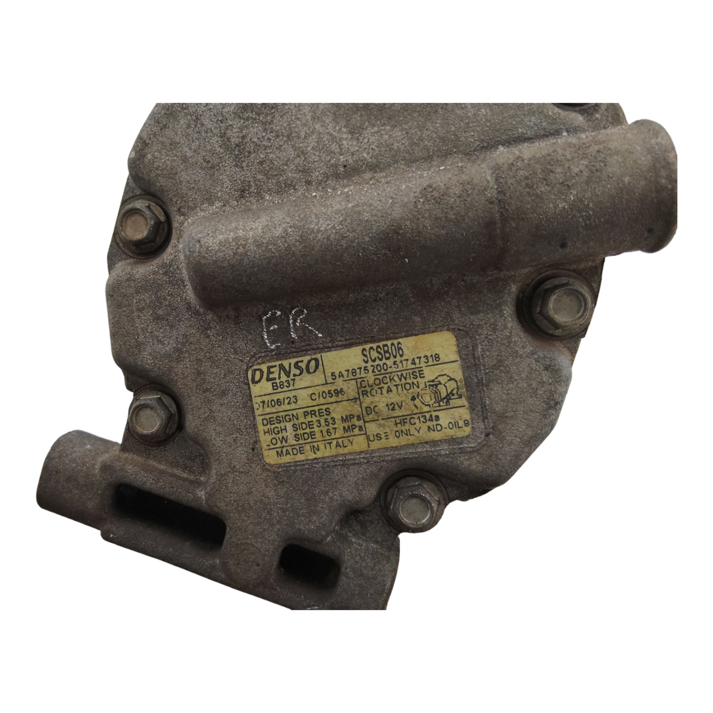 Compressore Aria Condizionata Ac FIAT 500 2 Serie/500 C Benzina GPL