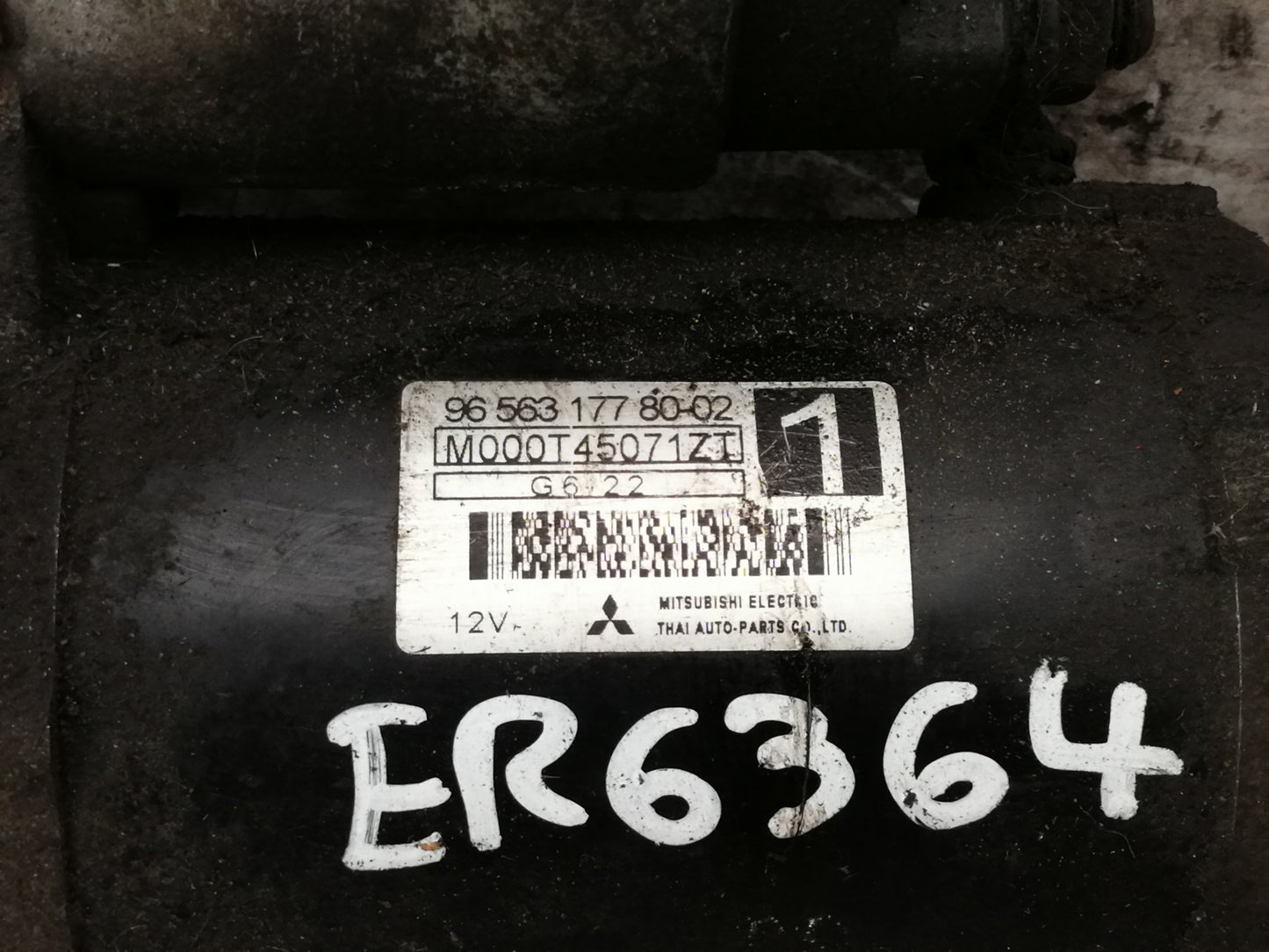 Motorino Avviamento CITROEN C3 1 Serie 1.1 Benzina Motore TU1A