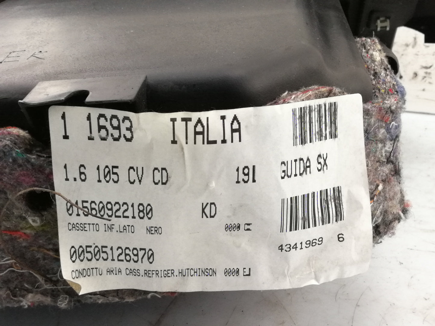 Cassetto Portaoggetti ALFA ROMEO GIULIETTA