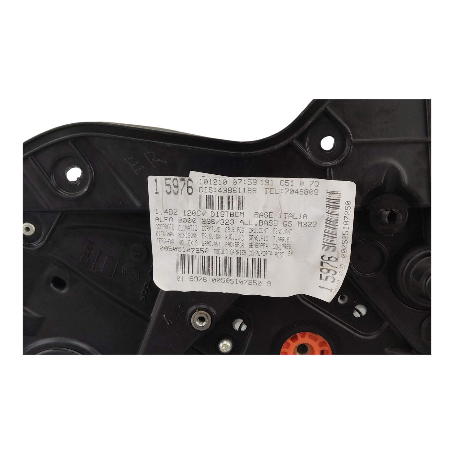 Alzacristallo Alzavetro Posteriore Sinistro ALFA ROMEO GIULIETTA