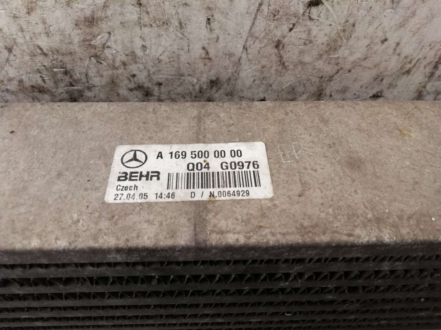 Intercooler Scambiatore Calore MERCEDES CLASSE B W245/CLASSE A W169