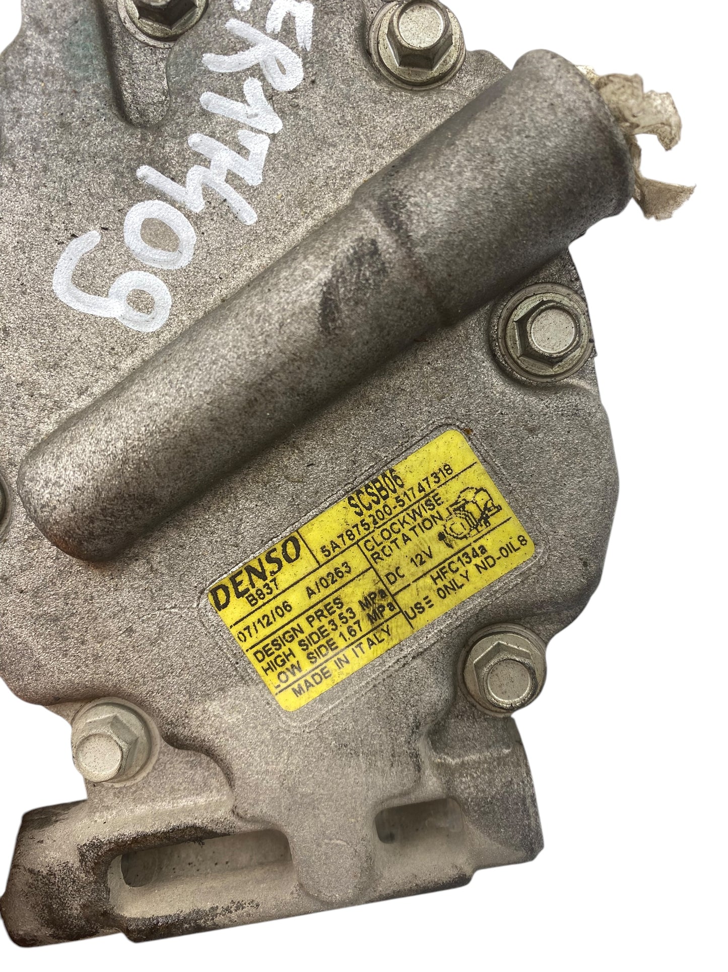 Compressore Aria Condizionata Ac FIAT PANDA 2 Serie/500 2 Serie Benzina