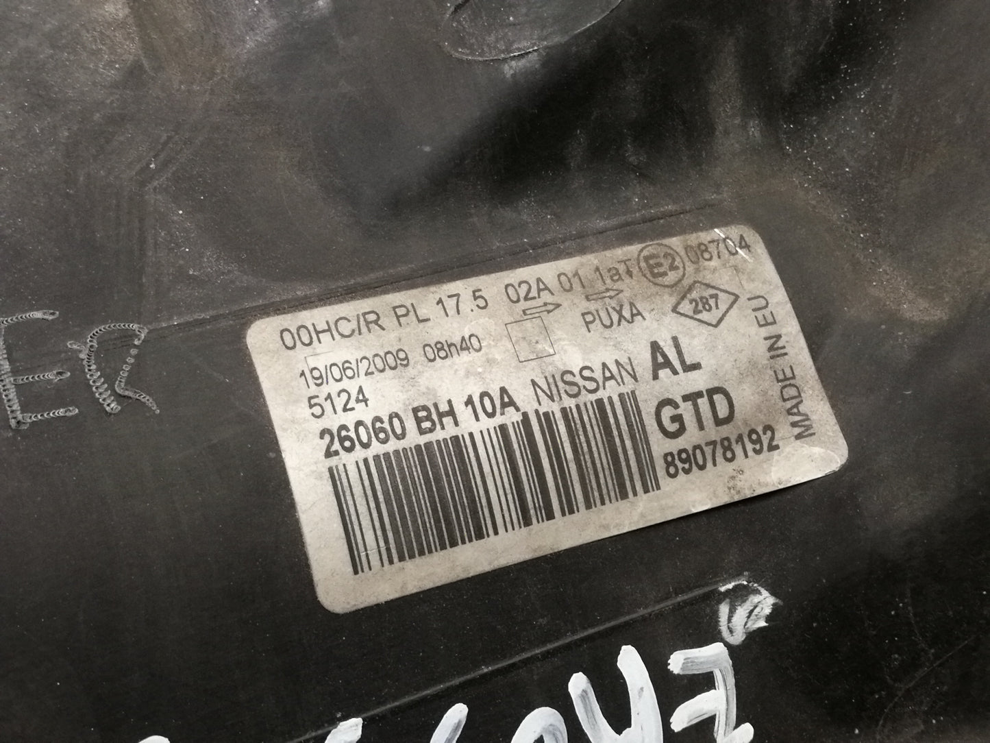 Faro Proiettore Anteriore Sinistro NISSAN NOTE 1 Serie