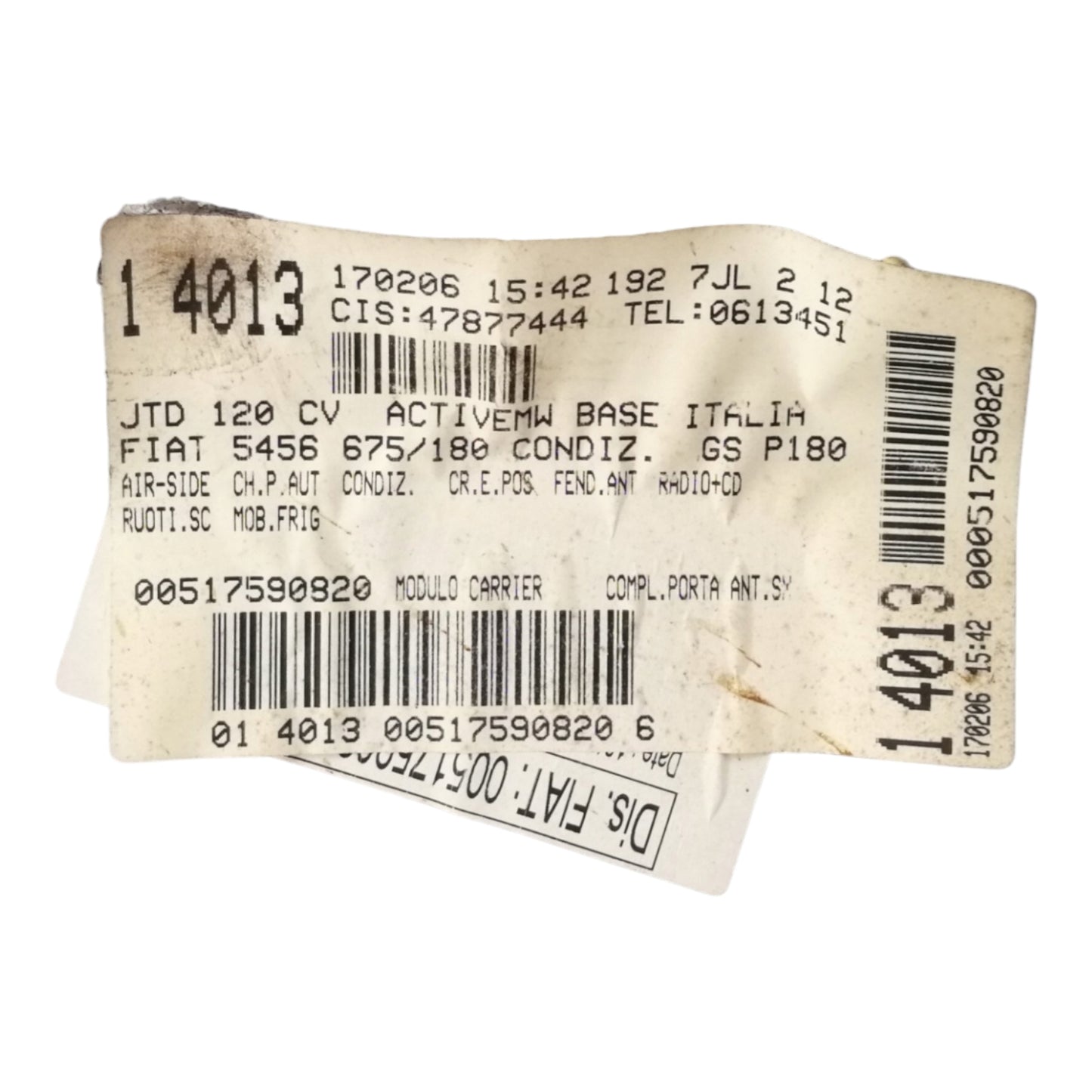 Alzacristallo Alzavetro Anteriore Sinistro FIAT STILO Berlina SW 5 Porte