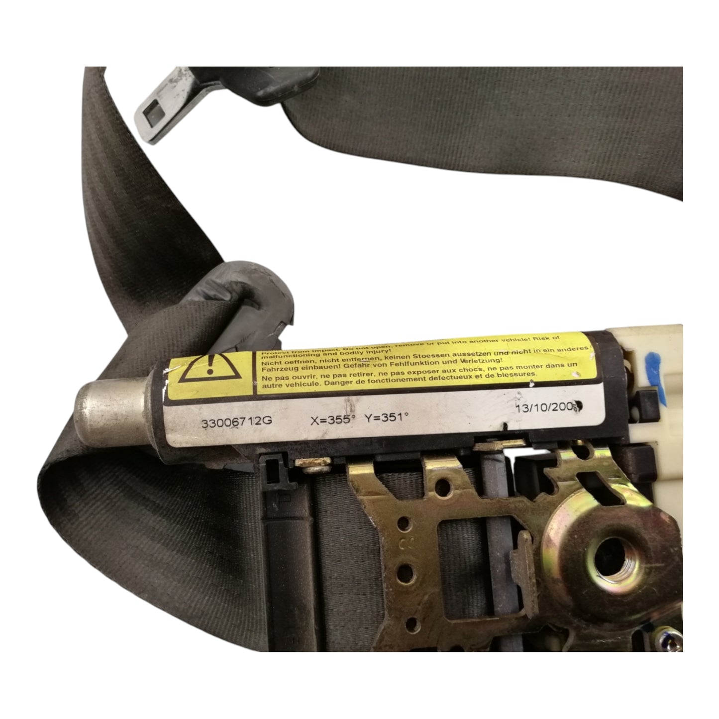 Cintura Di Sicurezza Sedile Anteriore Destro FIAT PUNTO 2 Serie 5 Porte