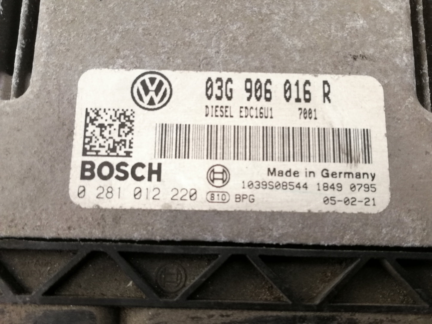 Centralina Iniezione VOLKSWAGEN GOLF PLUS 1 Serie 1.9 TDi MOTORE BKC USAT0