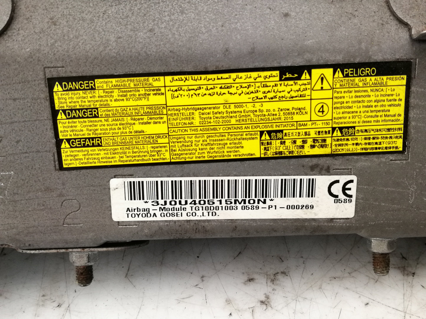 Airbag Ginocchia Guidatore Sinistro TOYOTA YARIS 4 Serie 3-5 Porte