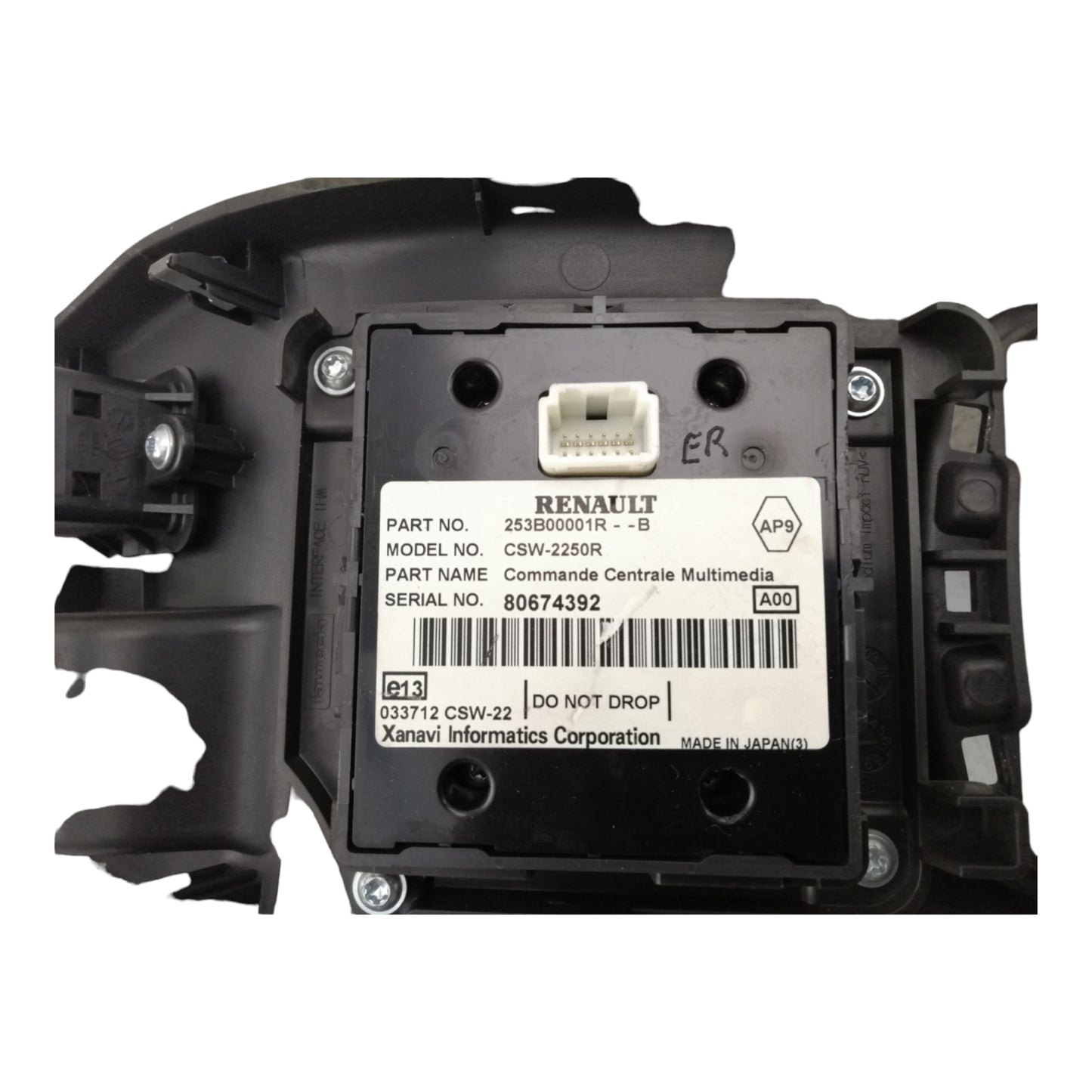 Console Centrale RENAULT MÉGANE 3 Serie Berlina CC COUPE SW