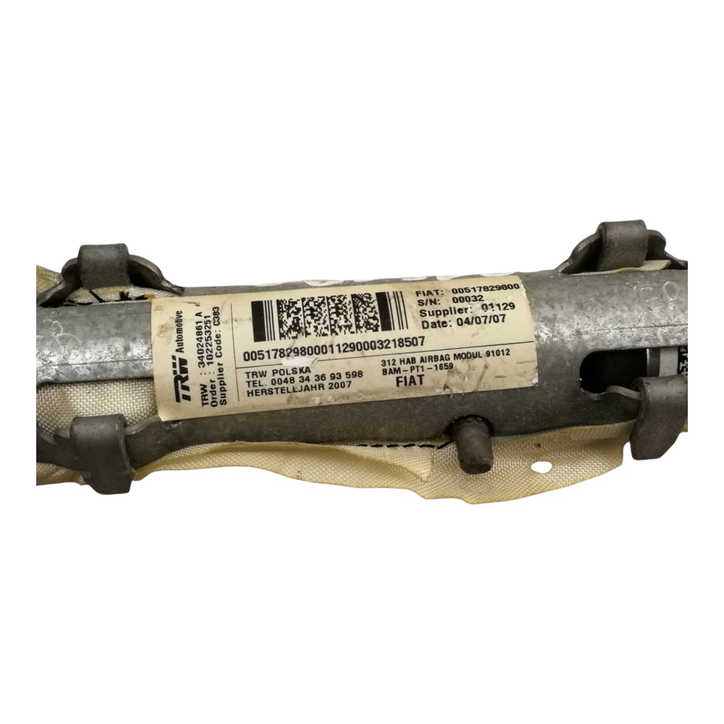 Airbag Tendina Destro FIAT 500 2 Serie/500 C