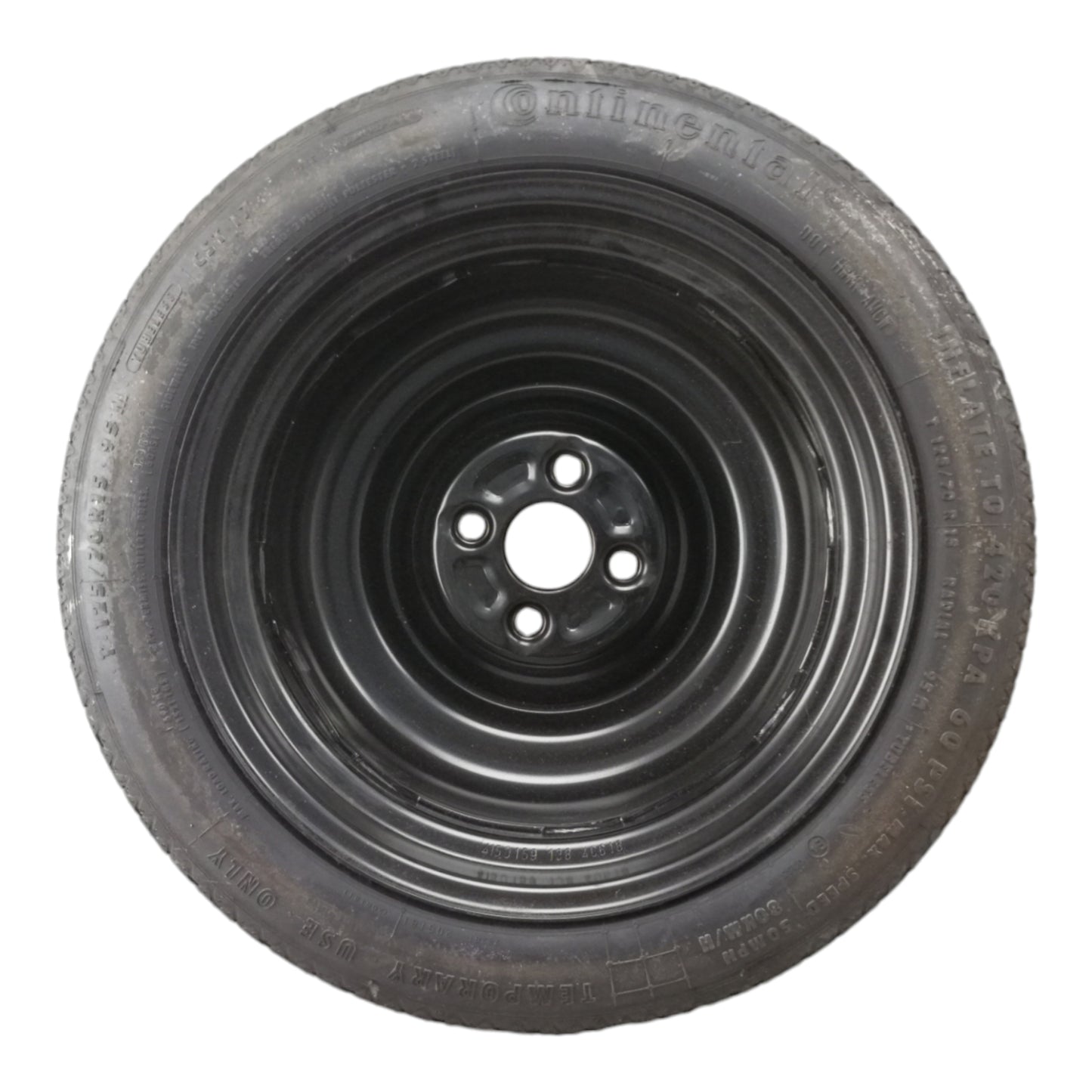 Ruota Di Scorta Ruotino CITROEN C1 2 Serie Raggio 15 4 Fori