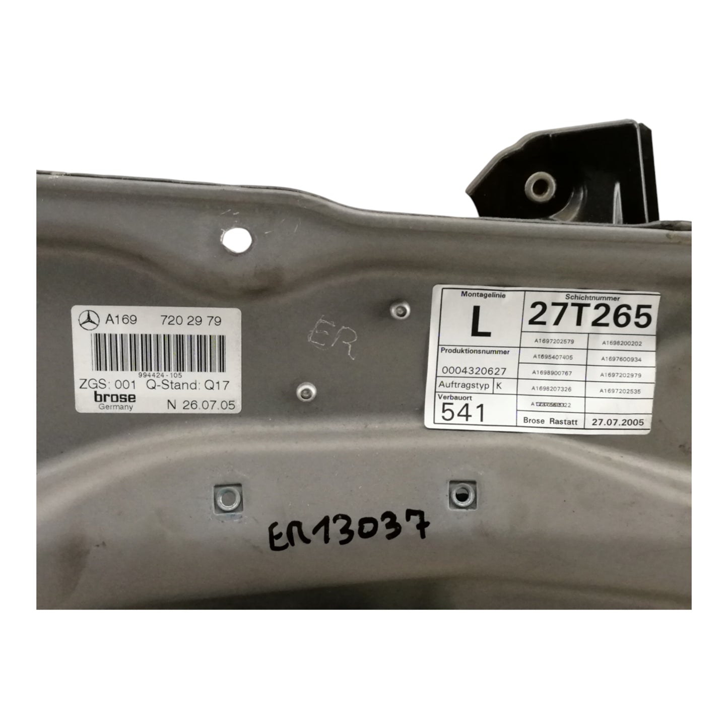 Alzacristallo Alzavetro Anteriore Sinistro MERCEDES CLASSE A W169 5 Porte