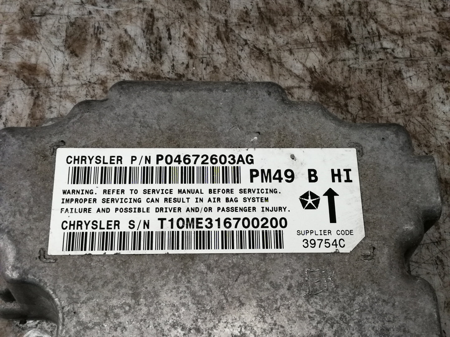 Centralina Airbag DODGE CALIBER 2.0 CRD Motore BWD