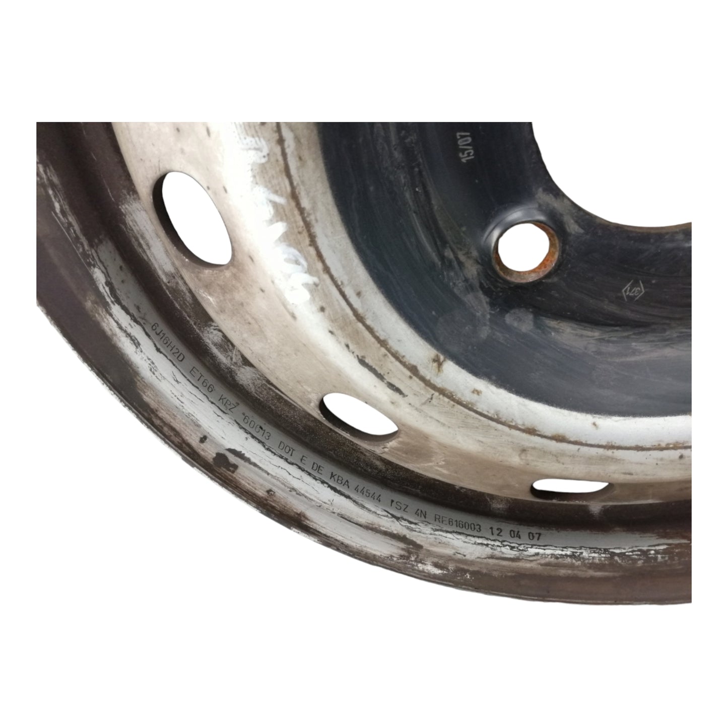 Cerchio in Ferro Raggio 16 OPEL MOVANO 1 2 Serie 6JX16H2D ET66 5 FORI