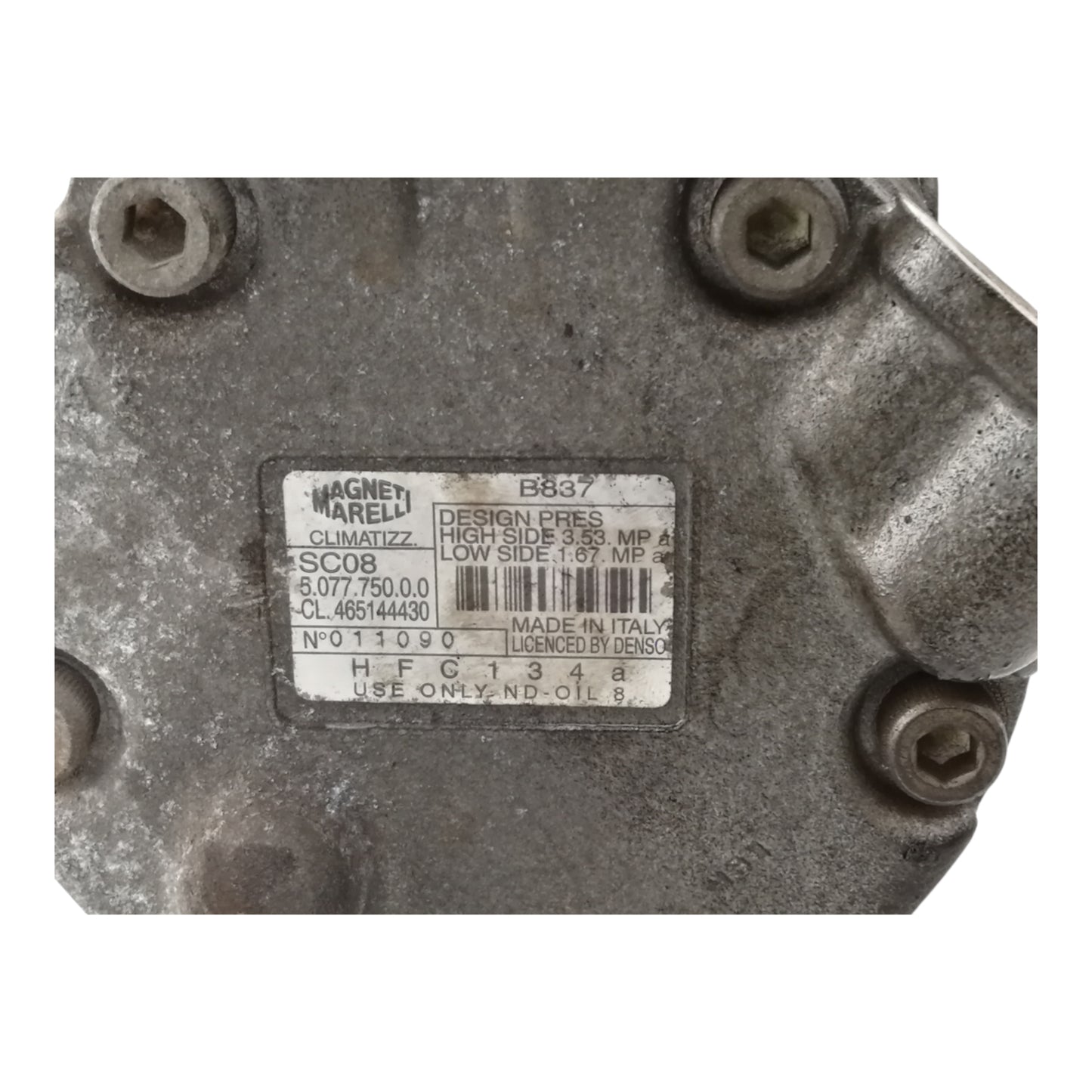 Compressore Aria Condizionata Ac FIAT PUNTO 1 Serie/BRAVA/MAREA Benzina