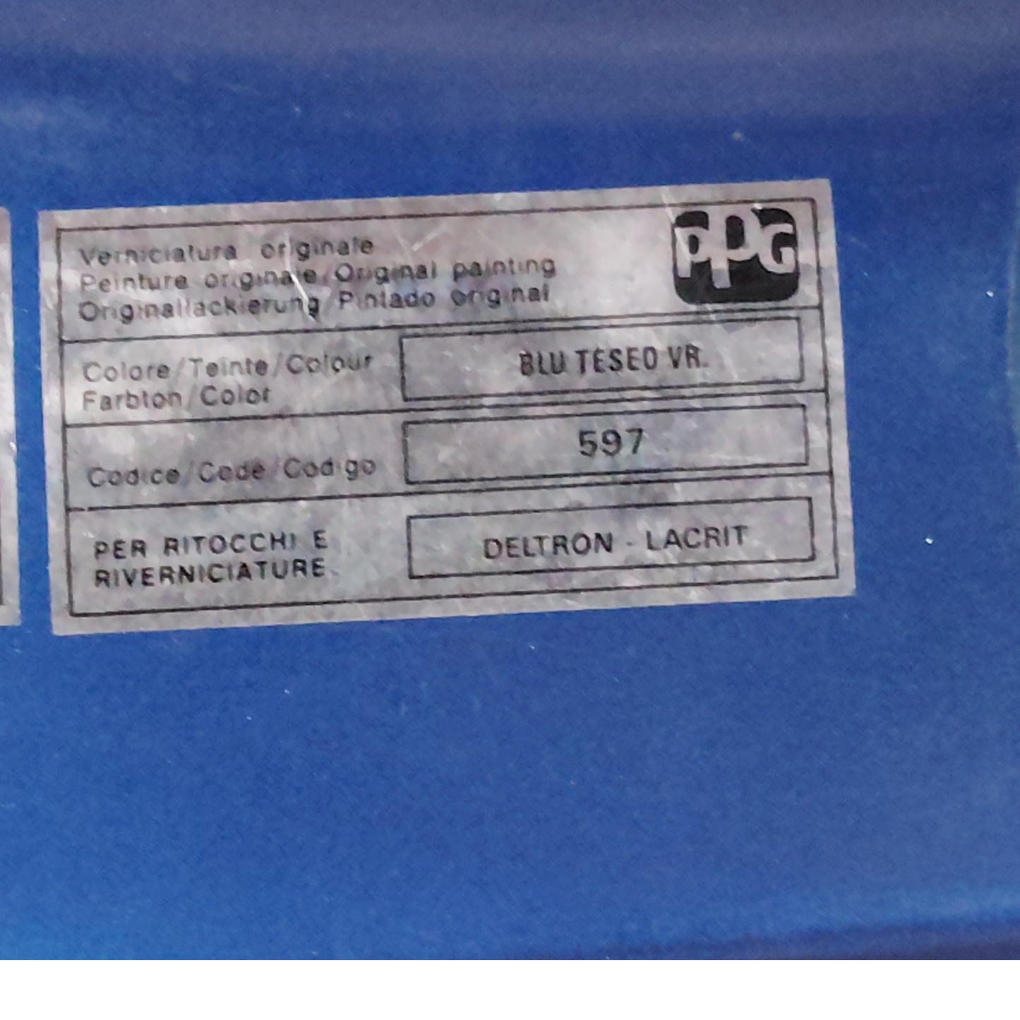 Portello Portellone Posteriore FIAT SEICENTO/600 Berlina