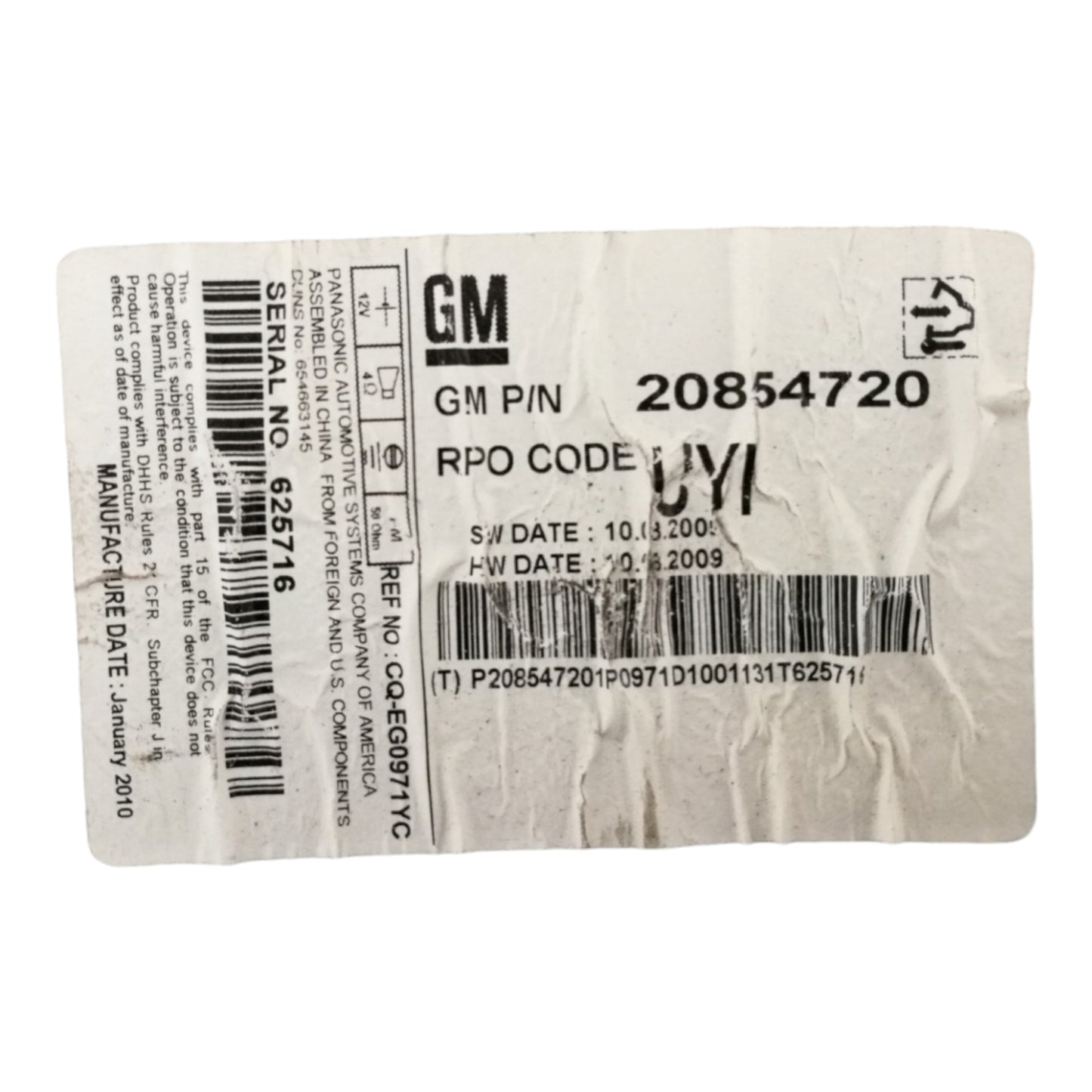 Unità Autoradio CHEVROLET CRUZE 1.6 1.7 1.8 2.0 DIESEL BENZINA