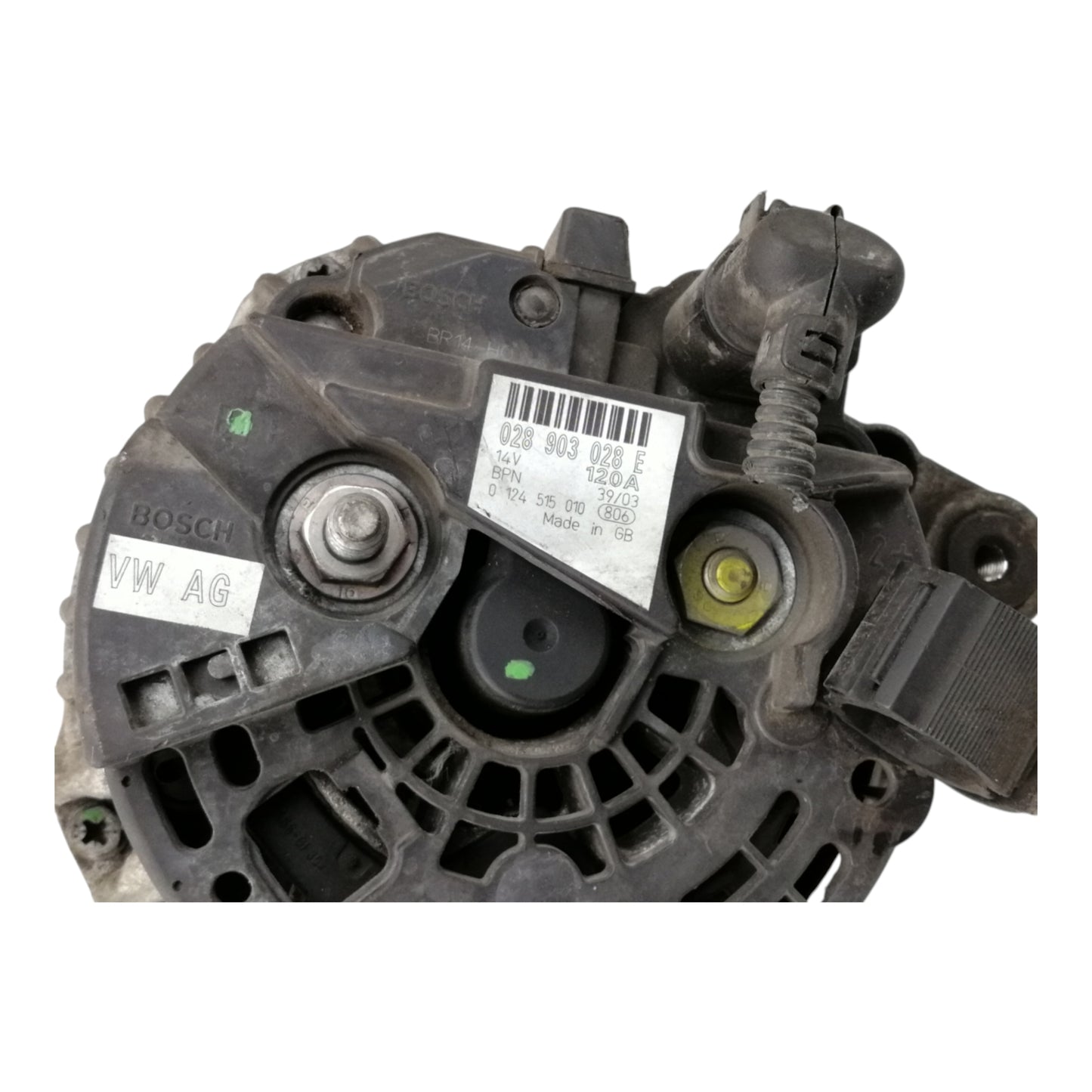 Alternatore VOLKSWAGEN TRANSPORTER T5 1.9 Diesel Motore AXB
