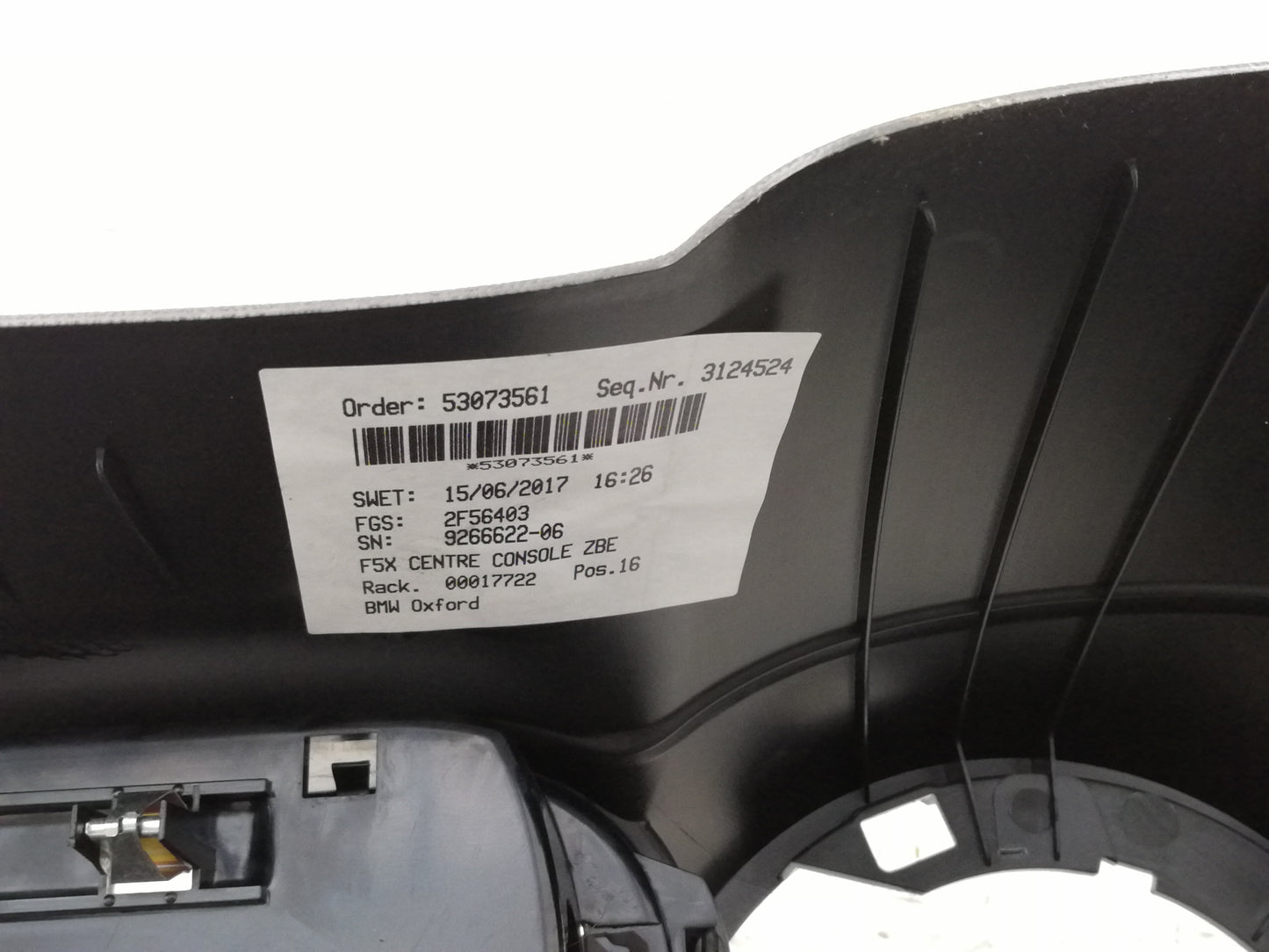 Console Centrale MINI ONE COOPER F55 F56 - 51169262841