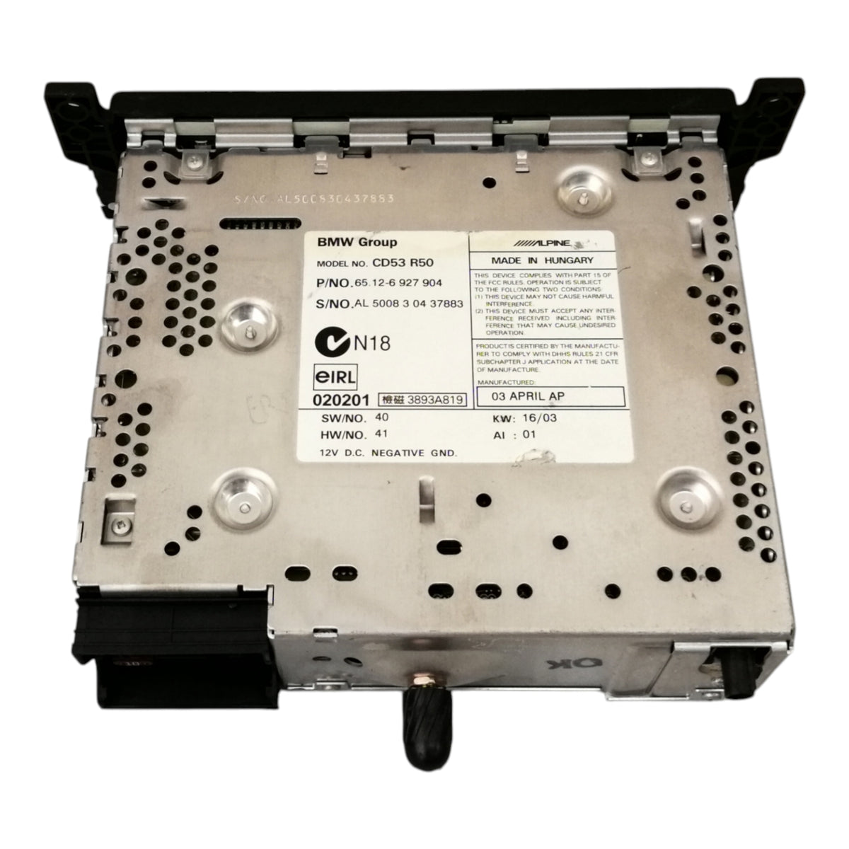 Unità Autoradio Stereo MINI COOPER ONE R50 R52