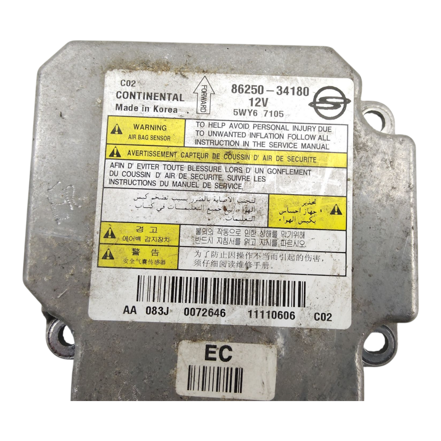 Centralina Airbag SSANGYONG KORANDO 3 Serie