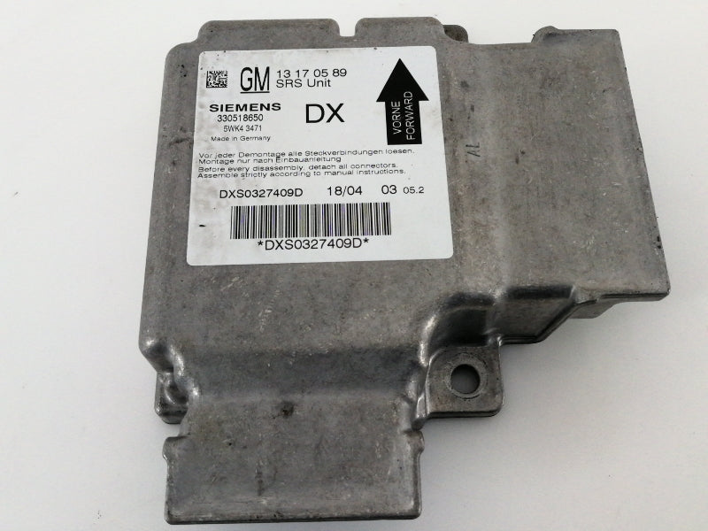Centralina airbag opel signum ( 2003 > 2008 ) 13170589 originale