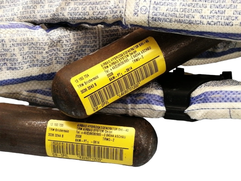 Kit airbag opel corsa d (2006 - 2014) cruscotto volante centralina