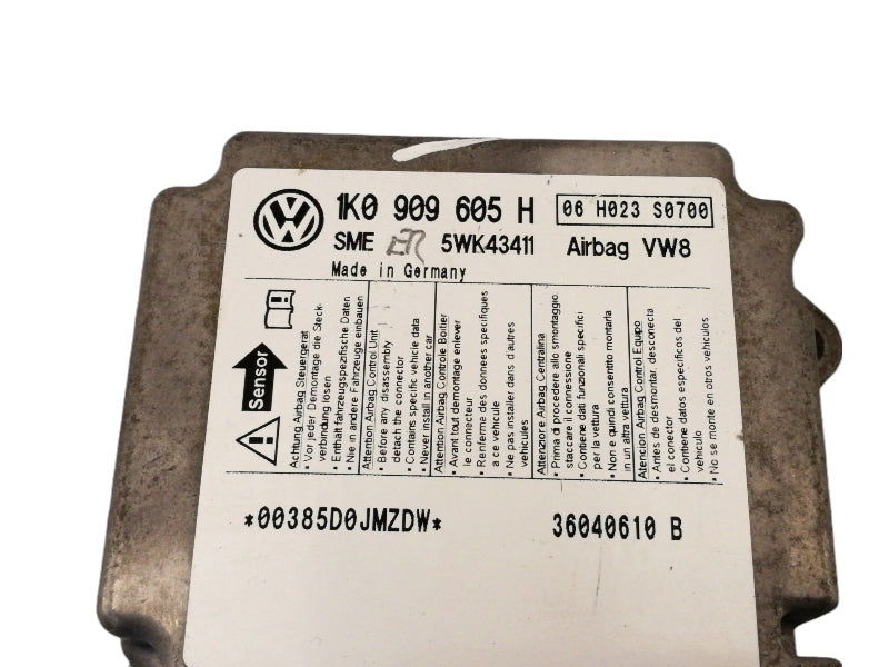 Centralina airbag volkswagen golf 5 (2003 > 2008) 1k0909605h originale
