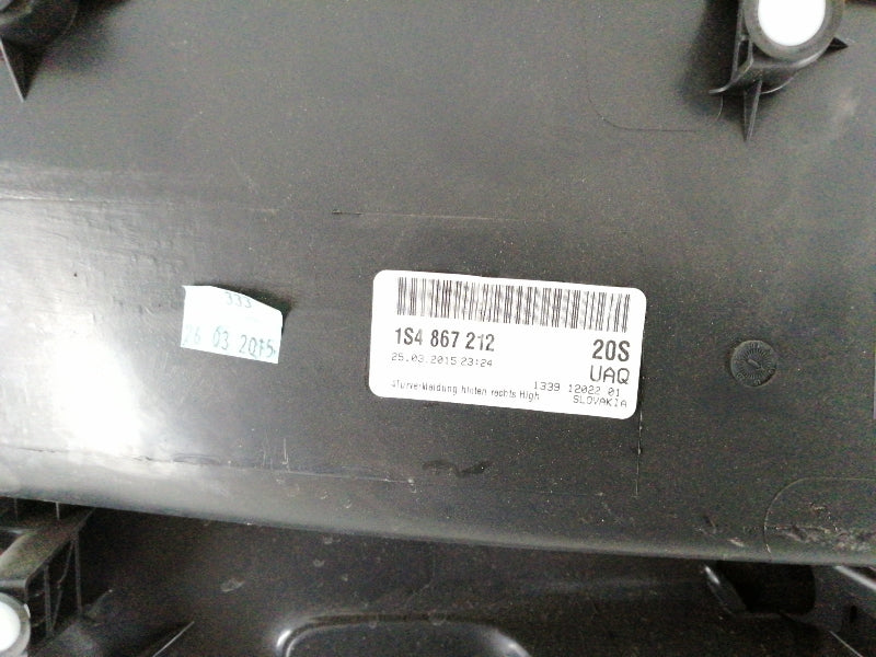 Pannello interno volkswagen up ( 2013 > 2016) porta posteriore destra