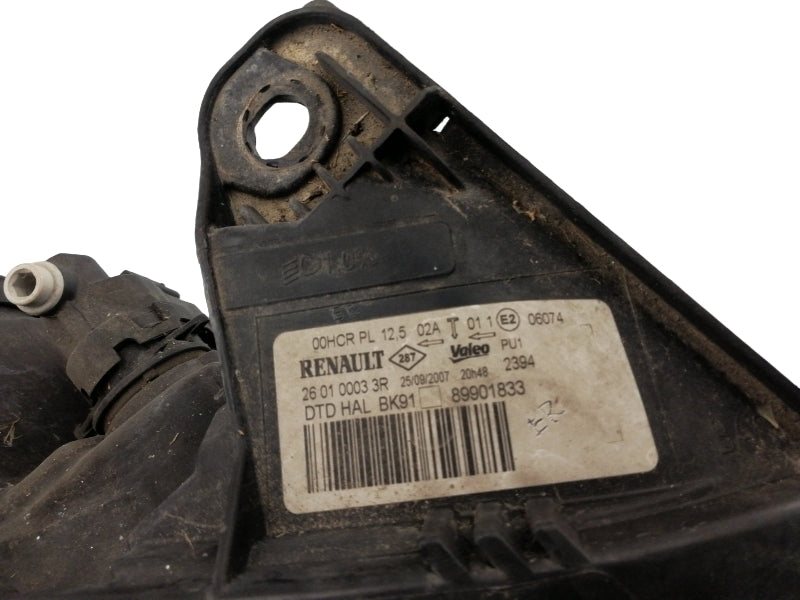 Faro anteriore destro renault laguna (2007 - 2010) 89901833 proiettore luci