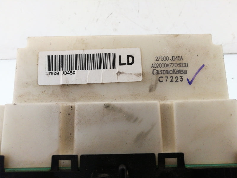 Comandi clima aria condizionata nissan qashqai ( 2006 - 2010 ) 27500jd45a
