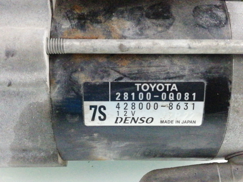 Motorino avviamento toyota yaris 1.0 vvti ( 2014 > 2017) denso 28100-0q081