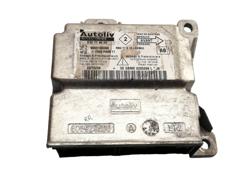 Kit airbag peugeot 308 (2007 - 2013) centralina volante cinture 610714900
