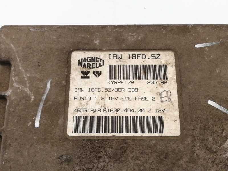 Centralina motore fiat punto 1.2 (1993 > 1997) 46531218 motore 176b4000