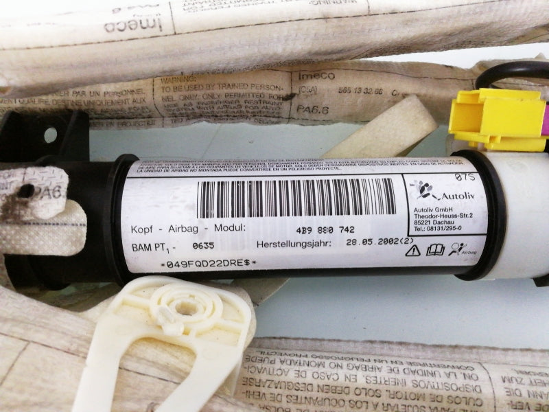 Airbag a tendina audi a6 - 4b sw ( 1997 > 2004 ) 4b9880742 laterale destro