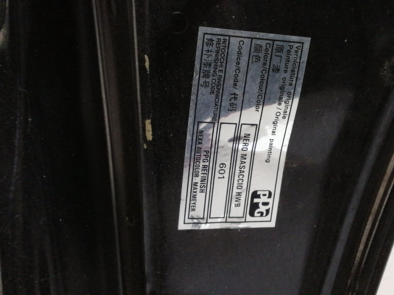 Portellone posteriore lancia ypsilon (2003 > 2011) portello nero bagagliaio